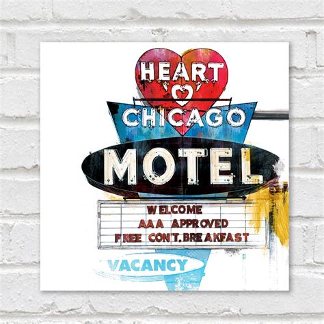 Heart 'O' Chicago Motel Print