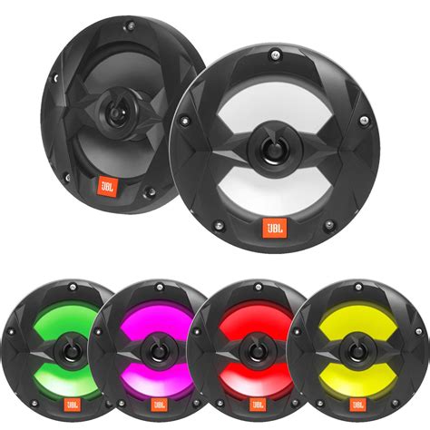 JBL Club Marine 6.5" 2-Way Marine Audio Multi-Element Speakers with RGB ...