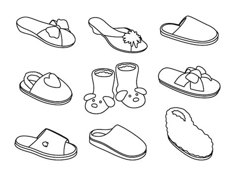 Slippers Drawing Images - Free Download on Freepik