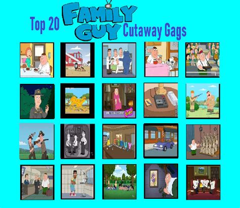 my top 20 family guy cutaway gags by cartoonstarreviews on DeviantArt