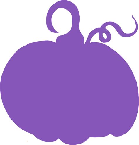 Purple Pumpkin Sihouette Clip Art at Clker.com - vector clip art online ...