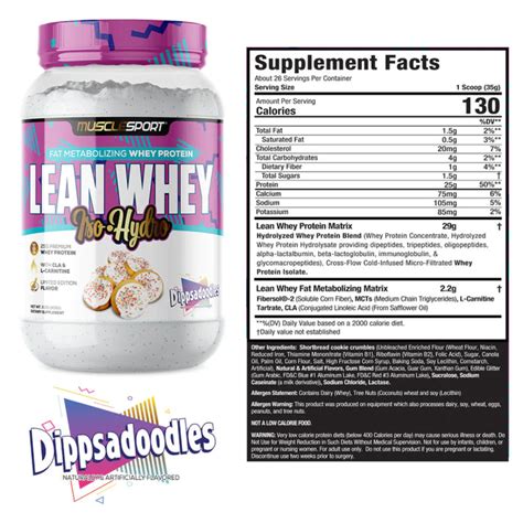 MuscleSport Lean Whey Protein Powder on Sale at Tiger Fitness