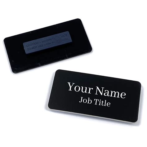 Custom Large Rectangle Name Tags - Full Color Print - Free Shipping!