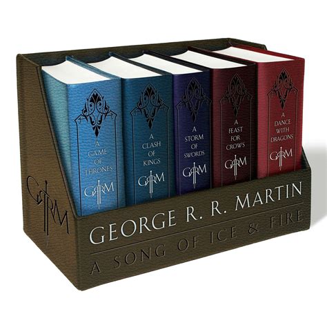 A Game Of Thrones Leather Bound Book Set – OddGifts.com