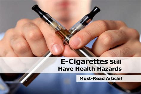 E-Cigarettes Still Have Health Hazards