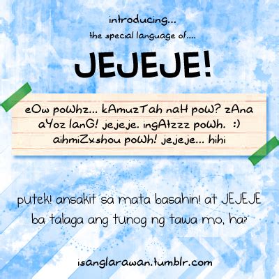 I Made It This Way: Jejemon Phenomenon