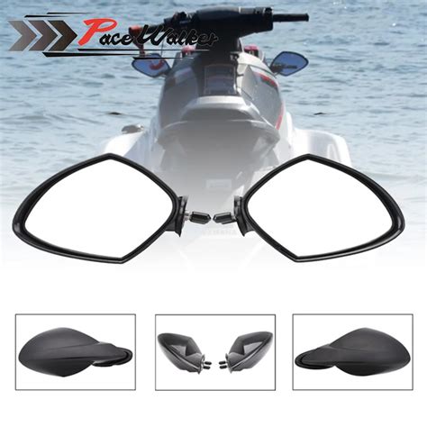 Motorcycle Accessories For Yamaha OEM PWC WaveRunner Motorboat LH & RH Mirror Set 2005 2006 2007 ...