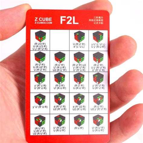 Z-Cube CFOP Cards - Algorithm Set F2L, OLL and PLL → MasterCubeStore