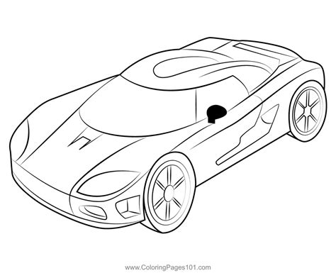 Racing Red Car Coloring Page for Kids - Free Sports Cars Printable Coloring Pages Online for ...