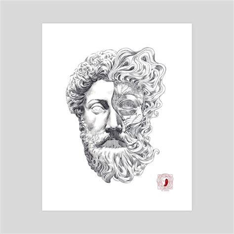 Meditations - Marcus Aurelius, an art print by sk moon - INPRNT