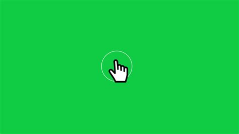 mouse hand click animation green screen video 24397559 Stock Video at Vecteezy