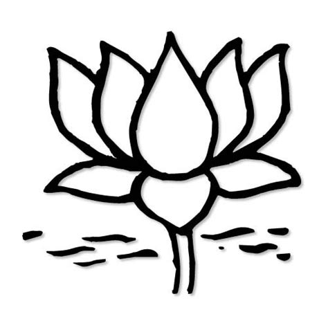 Lotus Black And White Image - ClipArt Best