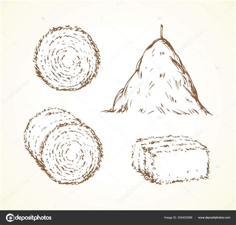 Haystack. Vector drawing Stock Vector Image by ©Marinka #300452086