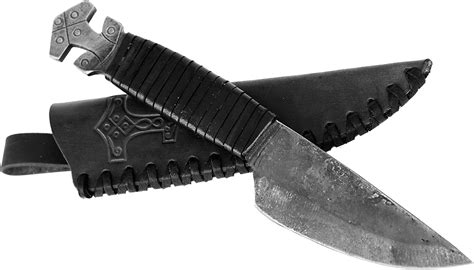 Amazon.com : Toferner Knife Thor- Original Gift-Knife - Thor Hammer - Hand Forged Knife - Sports ...