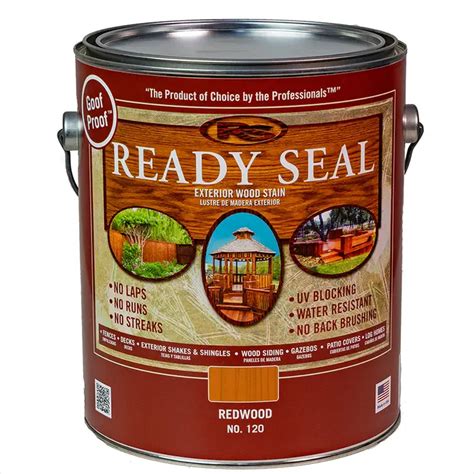 Ready Seal - Ready Seal Wood Stain and Sealer - Redwood 120 - 1 Gallon ...