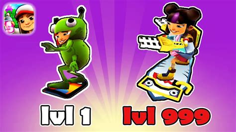 Subway Surfers Yutani Gameplay Walkthrough: Level 1 vs Level 999 | (iOS ...