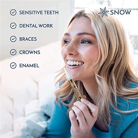 Snow Extra-Strength Teeth Whitener Wands, Teeth Whitening Refill, Easy to Use Teeth Whitener Pen ...