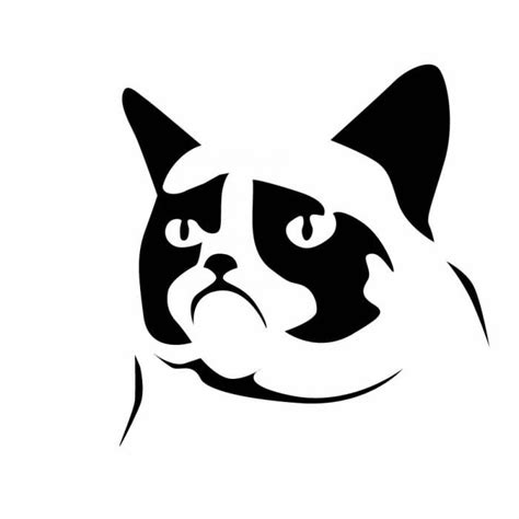 Grumpy Cat Halloween Cat Carving Stencil | Creative Ads and more...