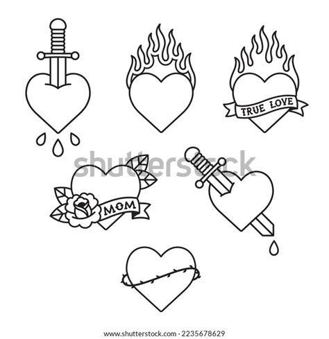 Heart Tattoo Scroll Photos and Images | Shutterstock