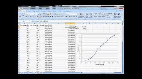 How to Construct a Normal Cumulative Distribution in Excel 2007 - YouTube