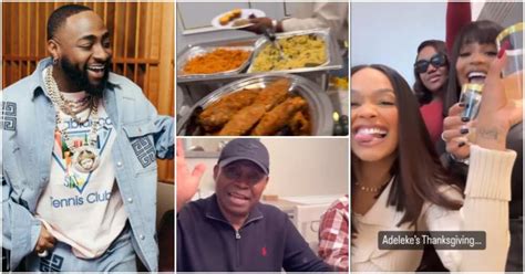 Thanksgiving: Chioma Sighted As Davido’s Dad Leads Family’s Celebration ...