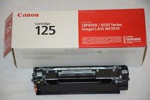 Canon Genuine 125 Black Toner Cartridge for imageCLASS MF3010 LBP 6000 LBP6030 13803122343 | eBay