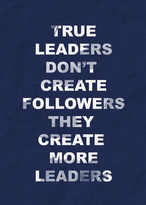 'Leader quote' Poster, picture, metal print, paint by Vutura Studio ...