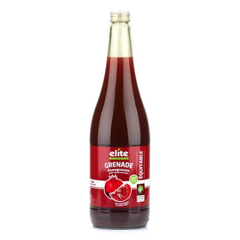 Pure Organic and Fair Trade Pomegranate Juice Bottle - Elite Naturel