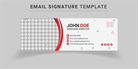 Email Signature Templates 10064323 Vector Art at Vecteezy