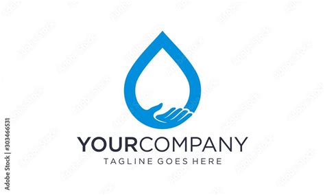 Save water logo design template Stock Vector | Adobe Stock