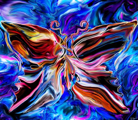 the Butterfly effect Digital Art by Abstract Angel Artist Stephen K - Fine Art America