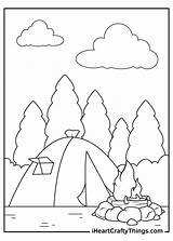 Get Creative With Camping Coloring Pages A Fun Activity For All Ages sketch template