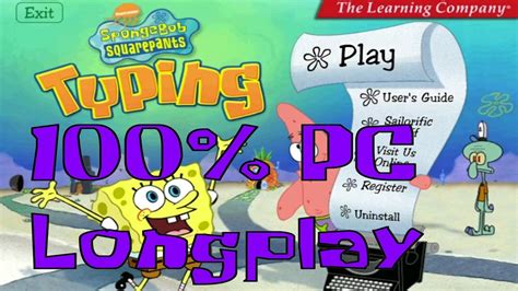 SpongeBob SquarePants Typing - 100% PC Longplay - YouTube