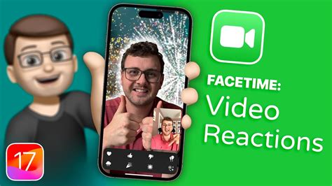 Fun Reactions in FaceTime with just Hand Gestures in iOS 17 - YouTube