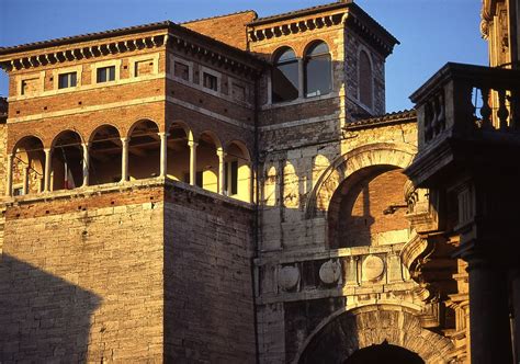 Loggia on the tower-16th c.Etruscan Arch or Arch of Augustus. Perugia. Umbria. Italy. | Башня ...