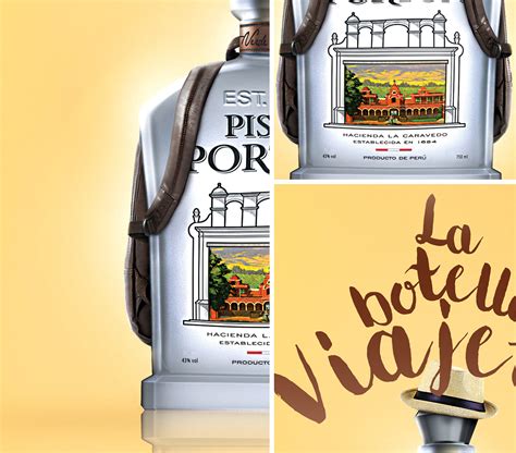 Pisco Portón | The Traveling Bottle on Behance