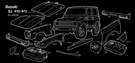 GrageBadak4Wheel Drive: Blueprints Suzuki Sj410 and Body Parts