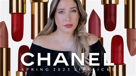 NEW CHANEL ROUGE ALLURE VELVET LIPSTICK SHADES : CHANEL SPRING 2023 LIPSTICK COLLECTION SWATCHES ...