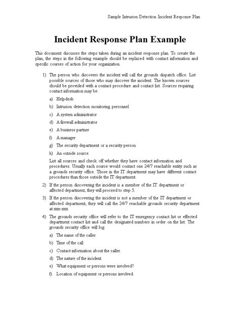 Incident Response Plan Template | Create your Plan Now