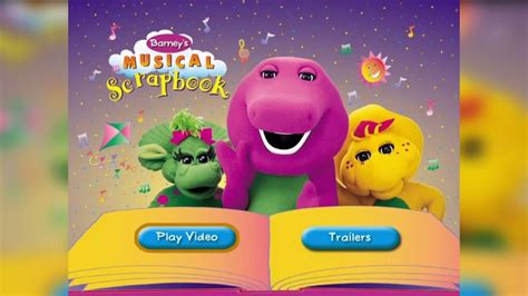 Barney Musical Scrapbook & Dino Dancin' Tunes (2004) DVD Menu - YouTube