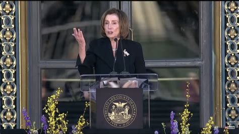 Senator Dianne Feinstein's memorial service at San Francisco City Hall ...