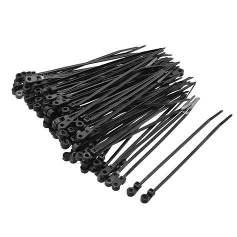 Mount Head Cable Zip Ties 4 Inches Screw Hole Nylon Wire Strap Black 40pcs - Walmart.com ...