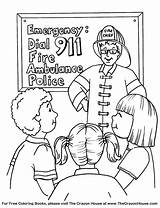 School Safety Coloring Pages sketch template