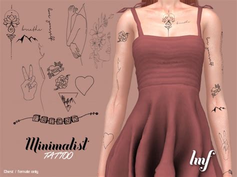 IMF Tattoo Minimalist by IzzieMcFire at TSR » Sims 4 Updates