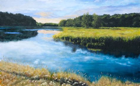 Dawn of the River - Oil Painting - Fine Arts Gallery - Original fine Art Oil Paintings ...