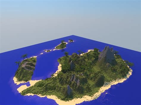 Tropical island Minecraft Map