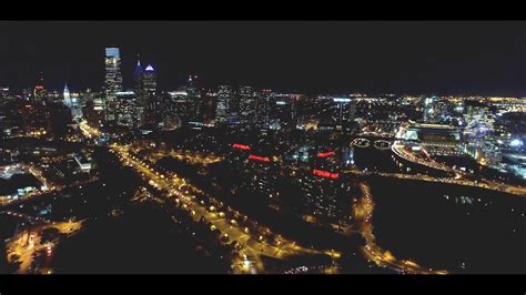 Philly by Night (Aerial View) - YouTube