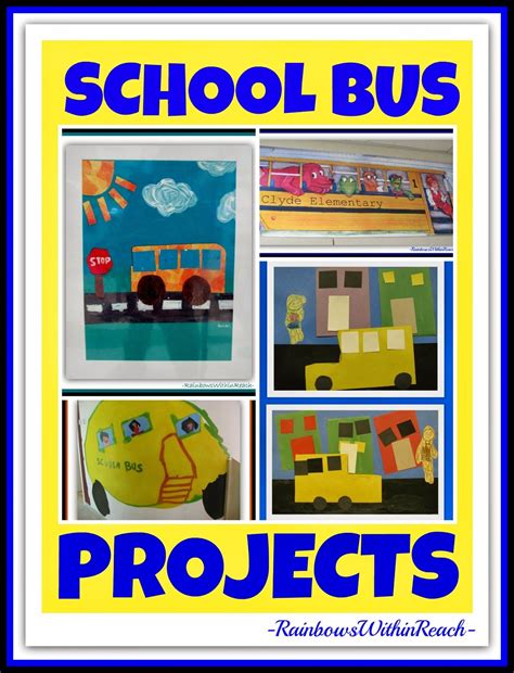 The School Bus as Art Project and MORE! | School art activities, School bus art, School bus