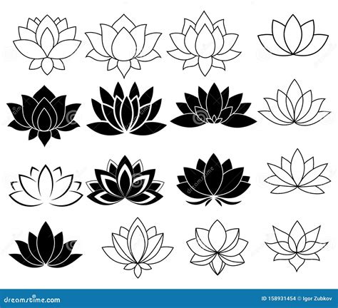 Black And White Lotus Tattoo