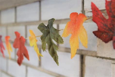 Easy DIY Fall Leaf Garland - The Frugal South